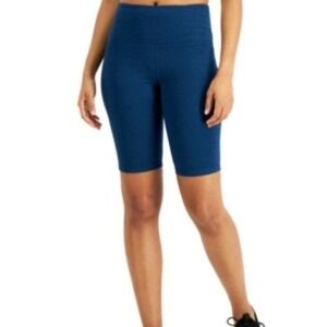 Ideology Sweat Set Biker Shorts- Moonlit Ocean- blue XS